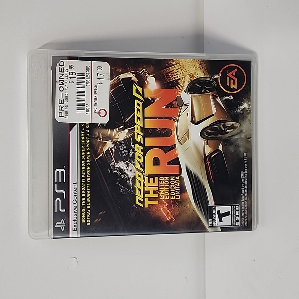 Need For Speed The Run LE Playstation 3